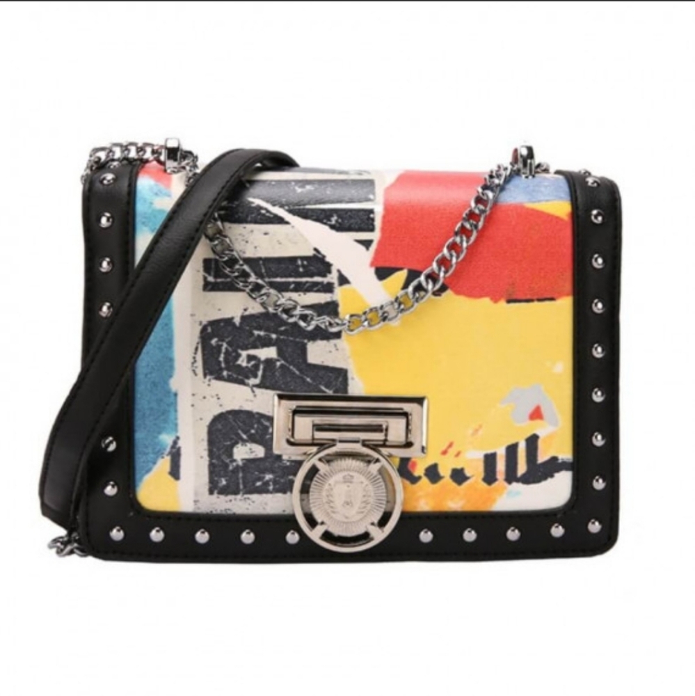 Printed Leather bag